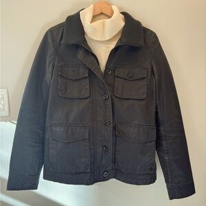 J. Crew Utility Jacket - Small, Weathered Black, with pockets